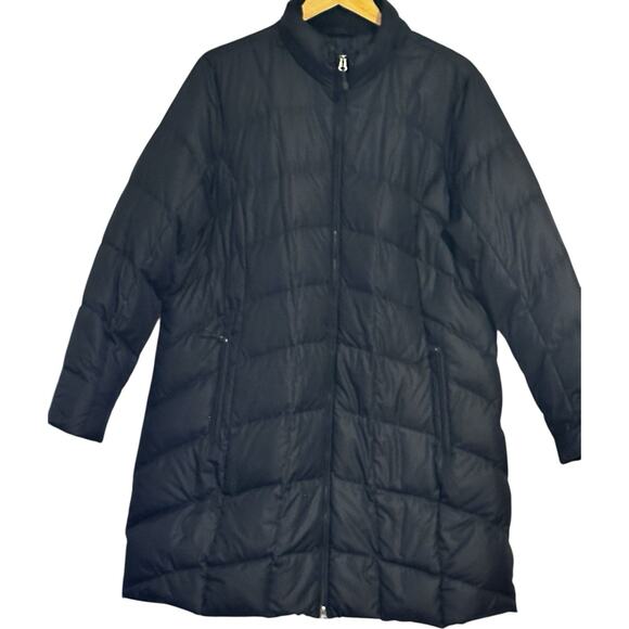 Eddie Bauer Down Puffer Jacket Women’s Size 2XL XXL Black Parka Long EB550 - Picture 1 of 14